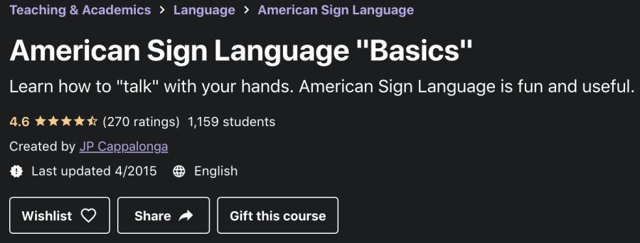 free online asl classes