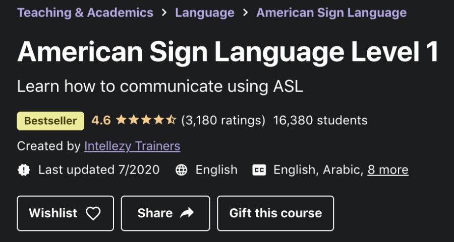 learn asl online