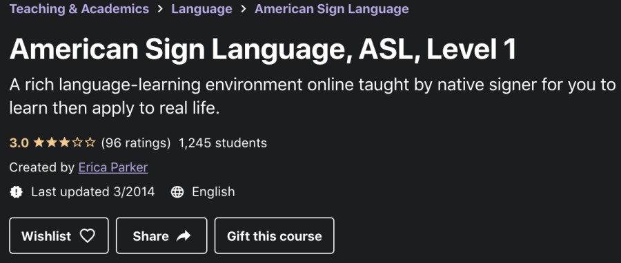 free online asl classes