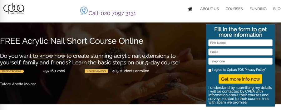  acrylic nail classes online
