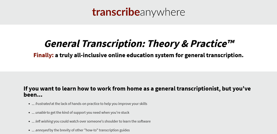 transcription classes