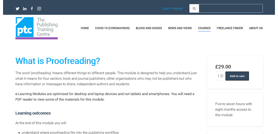 best editing and  proofreading courses online