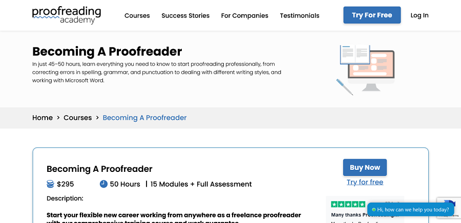 online proofreading courses