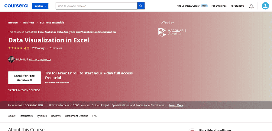 best free excel training