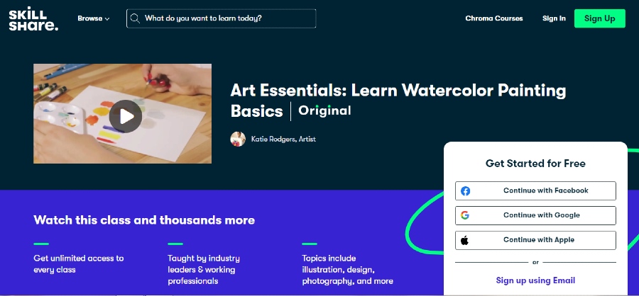 best online watercolor classes for beginners