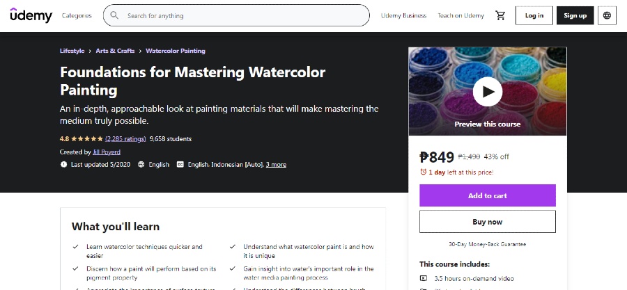 best watercolor classes online