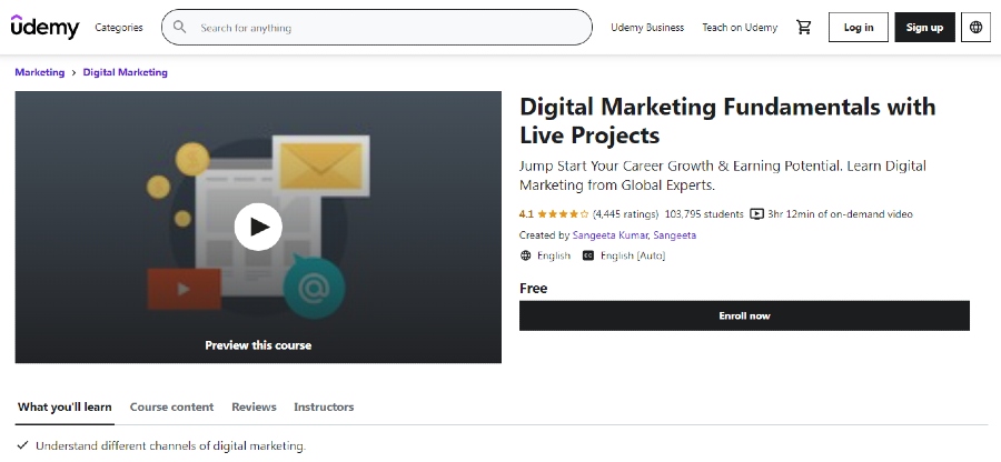 is udemy free