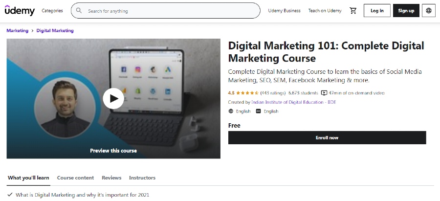 udemy free certification courses